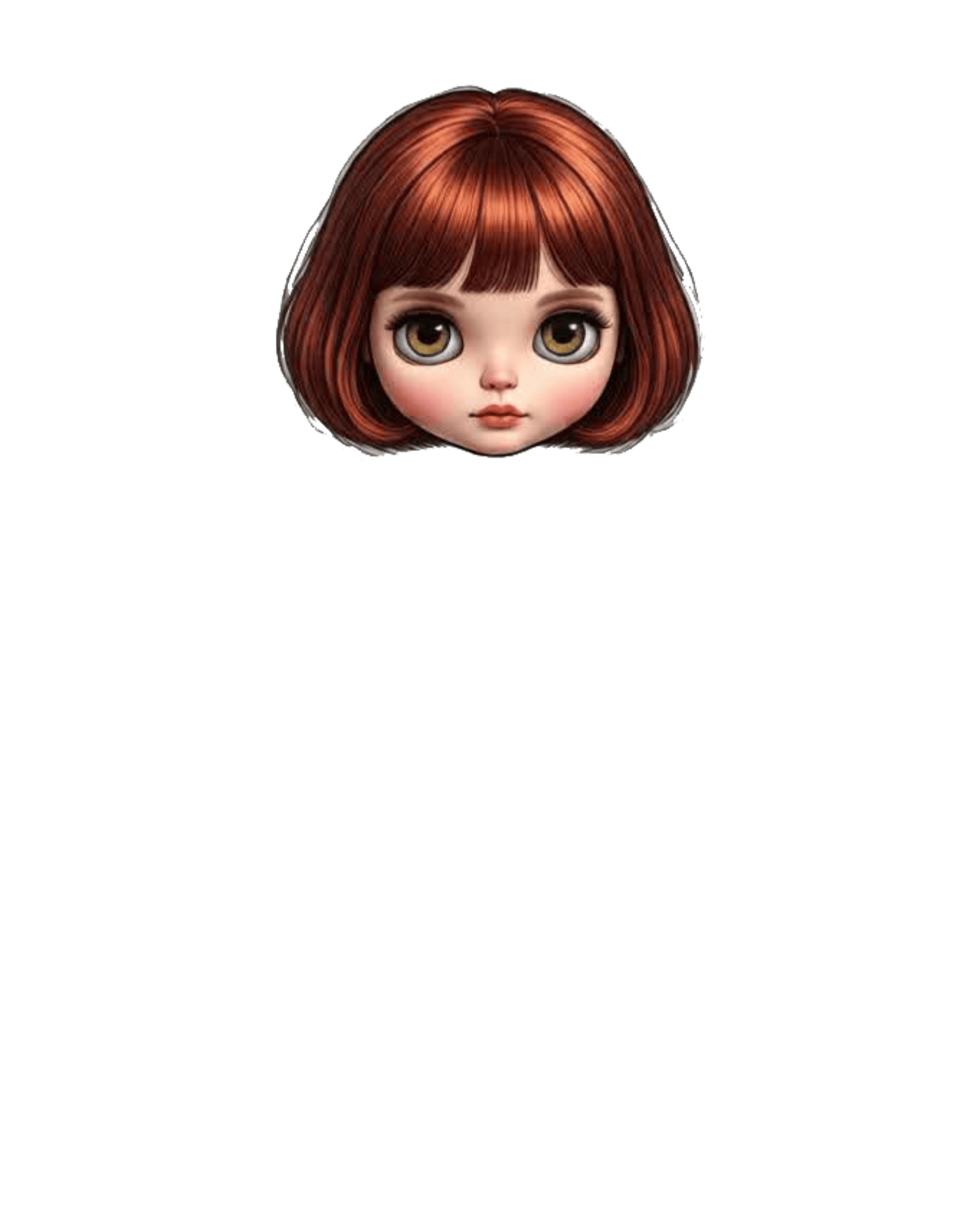 Red hair faceplate